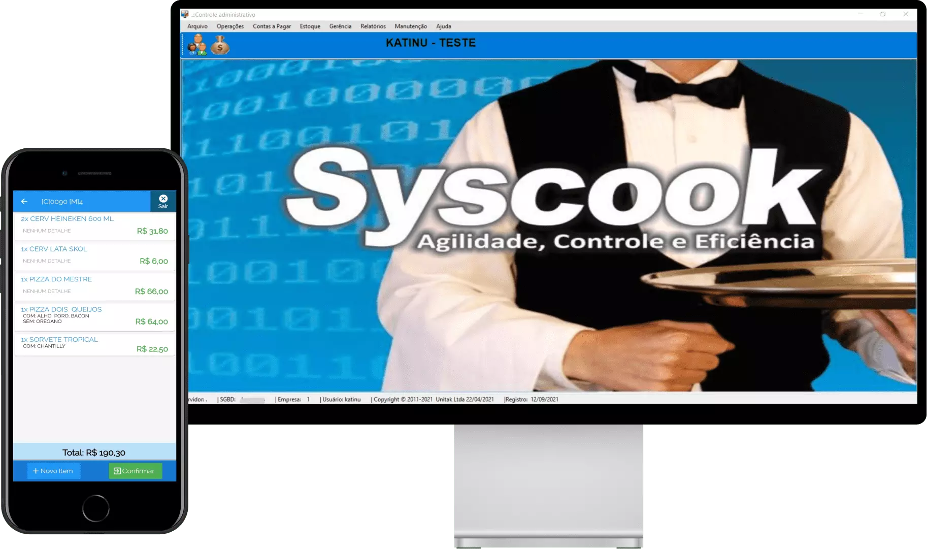 Syscook - Sistema gerencial para restaurantes, pizzaria e todos os tipos de comércio do ramo alimentício.